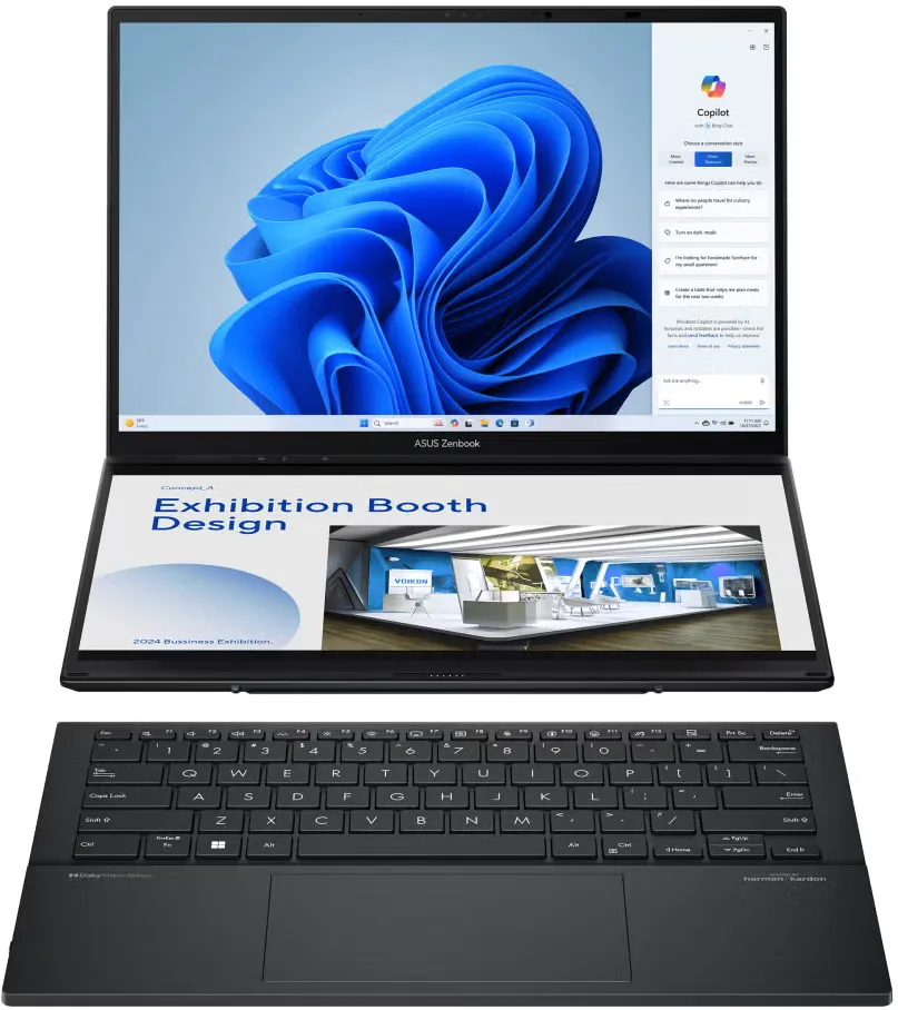 ASUS Laptop 14" Zenbook Duo OLED Ultra 7 32Go 1To QWERTZ UX8406CA-QL038W