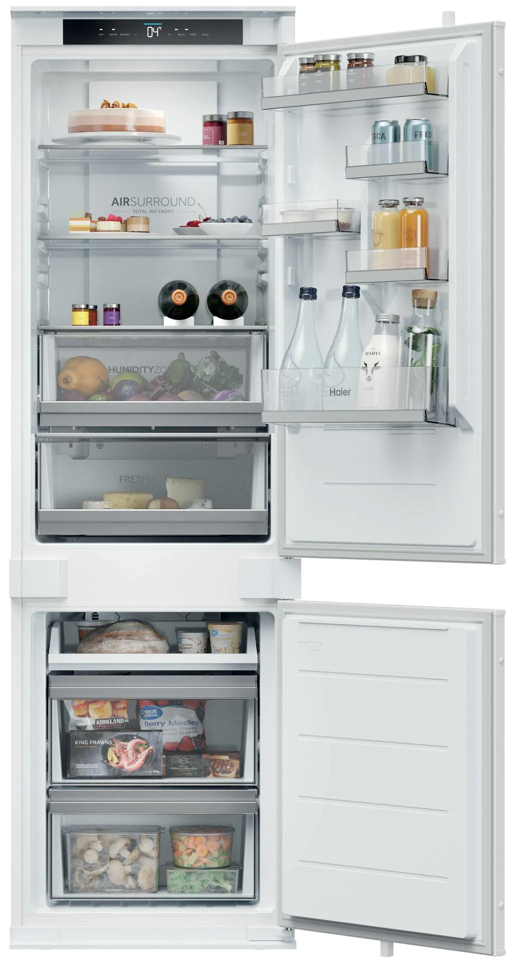 Haier Combi frigo congélateur encastrable ID Titanium 2 HBQW5518D