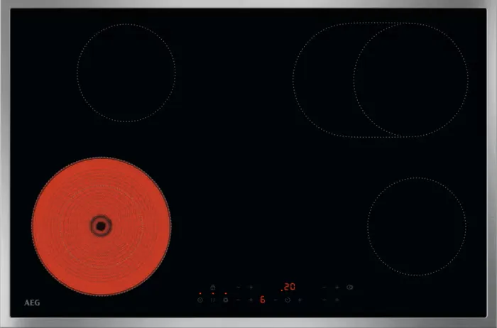 AEG Table de cuisson vitrocéramique TN84RA06XB
