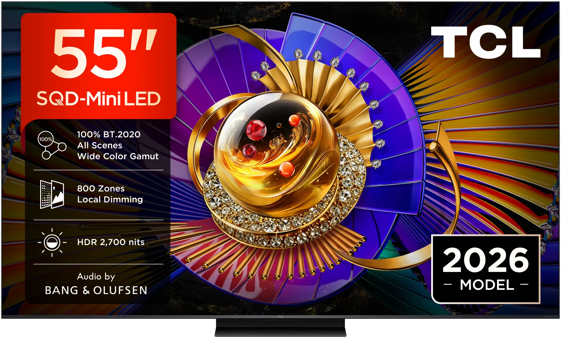TCL TV SQD Mini LED 55C79L (2026) 55"(139cm) 4K