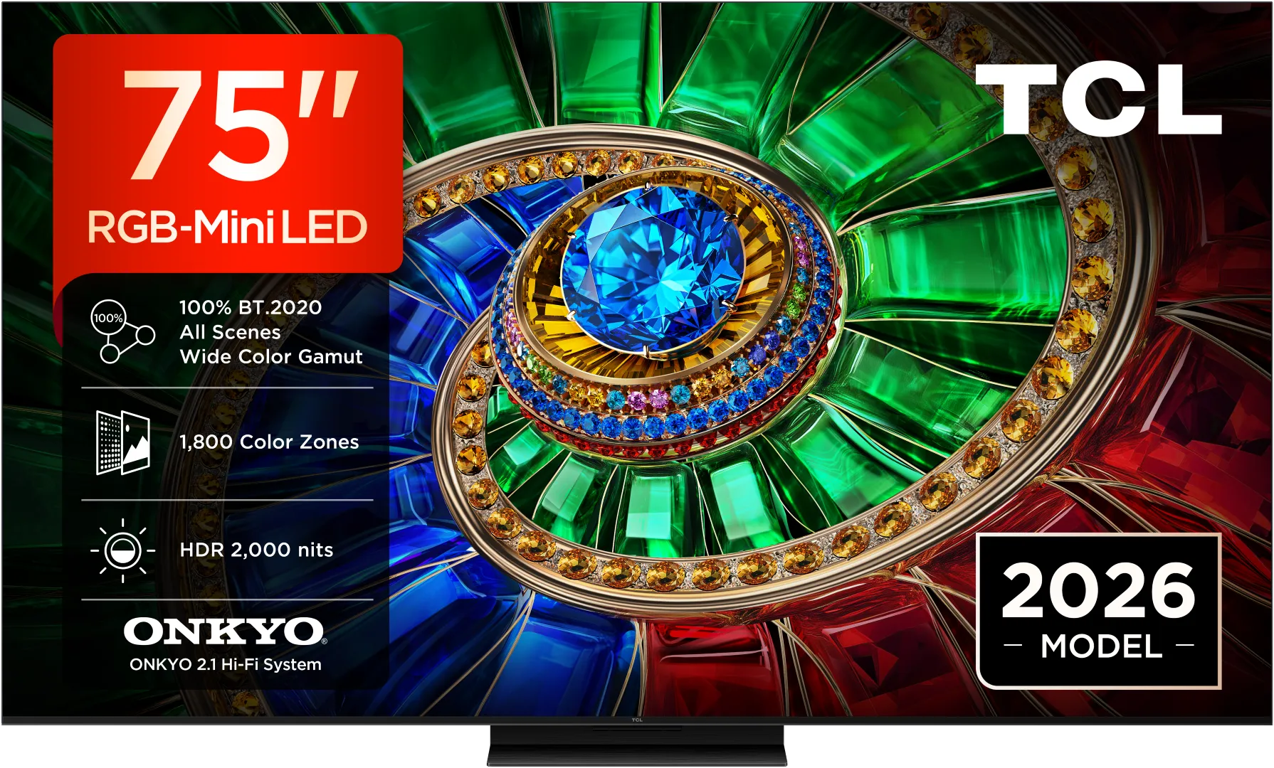 TCL TV RGB Mini LED 75RM7L (2026) 75"(189cm) 4K