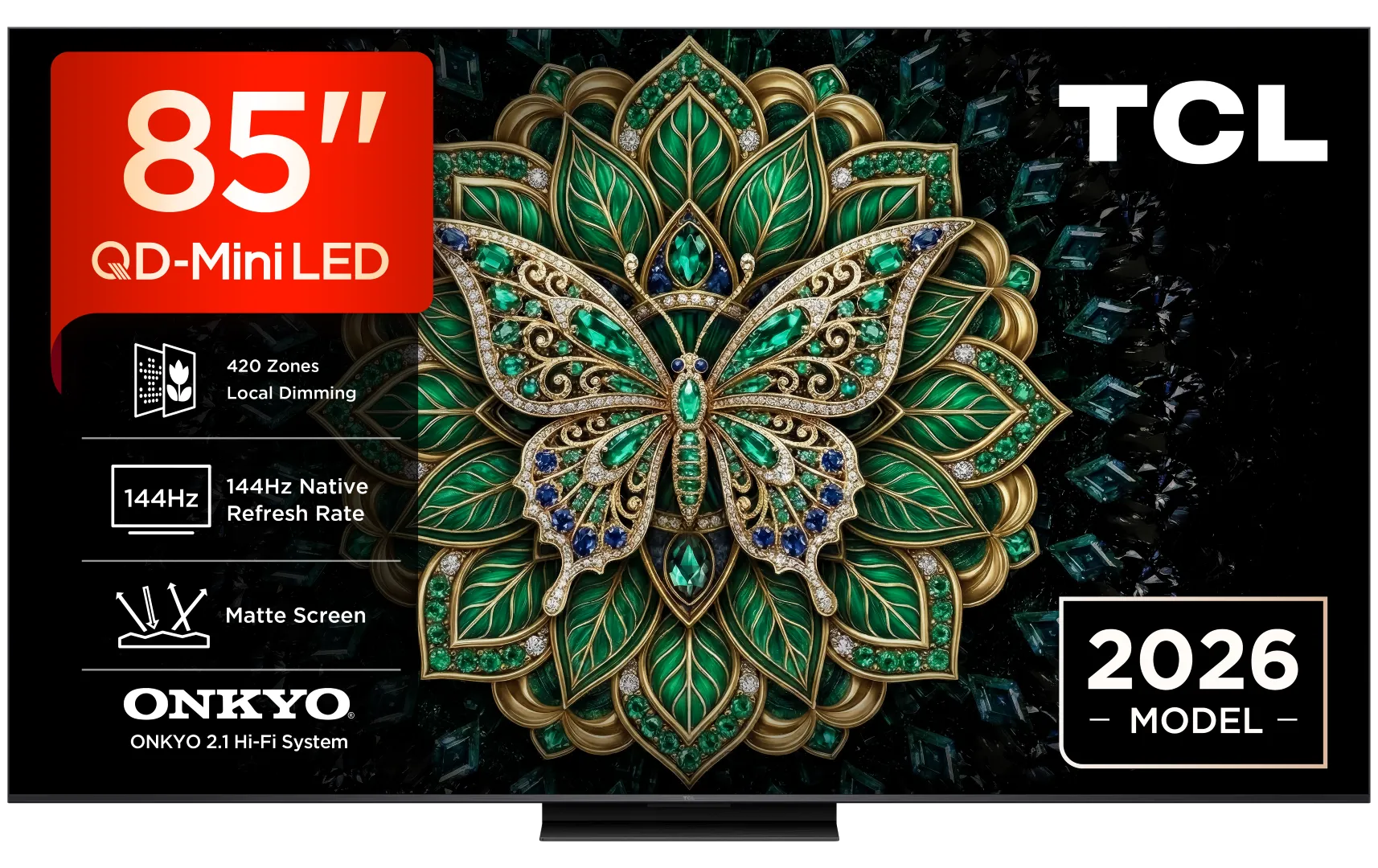 TCL TV QD-Mini LED 85C69K Pro (2026) 85"(215cm) 4K