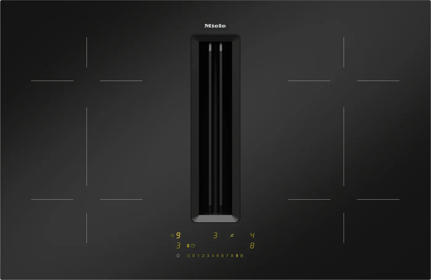 Miele Table de cuisson induction avec hotte intégrée KMDA 7473-1 FL Silence