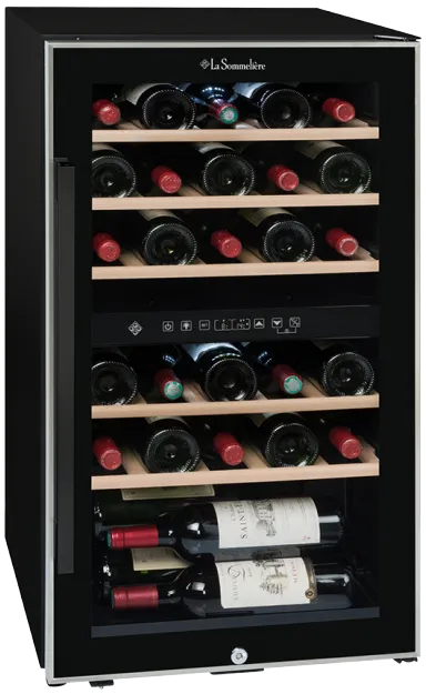 LA SOMMELIERE Cave à vin Double Zone ECS312Z - 29 Bouteilles - Noir