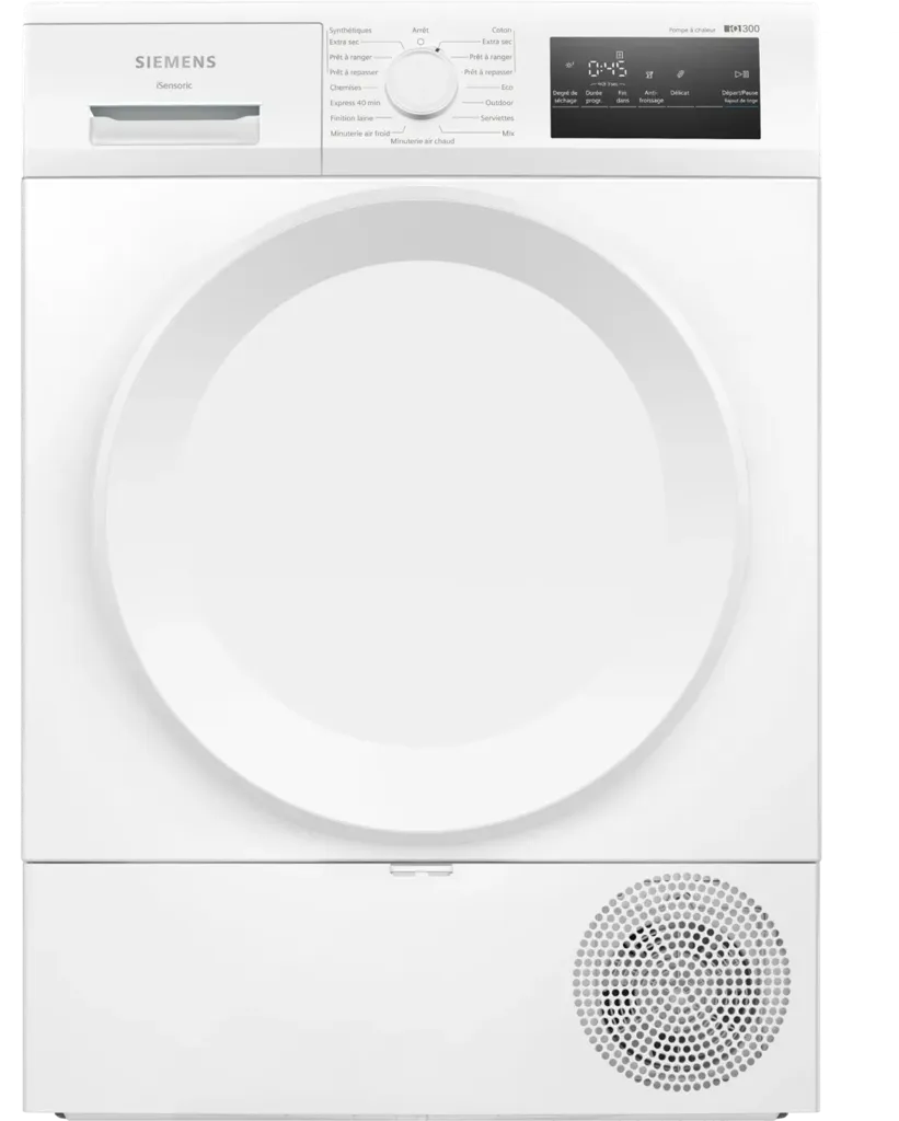 SIEMENS Sèche-linge pompe à chaleur iQ300 WT43H00DFR