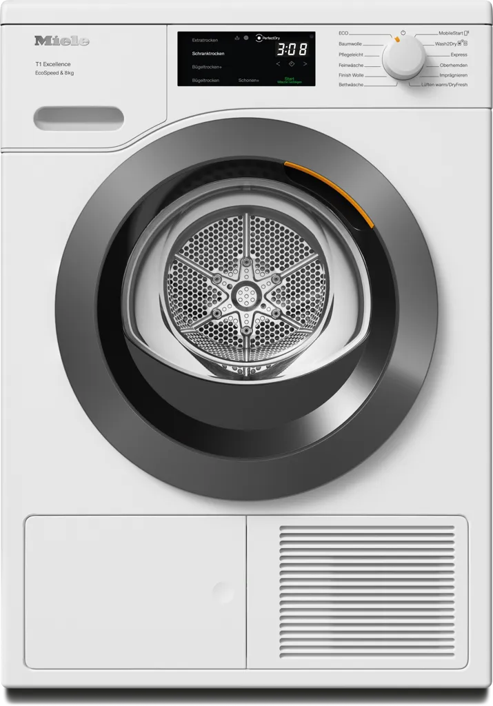 MIELE Sèche-linge pompe à chaleur T1 EcoSpeed&8kg TEC645WP