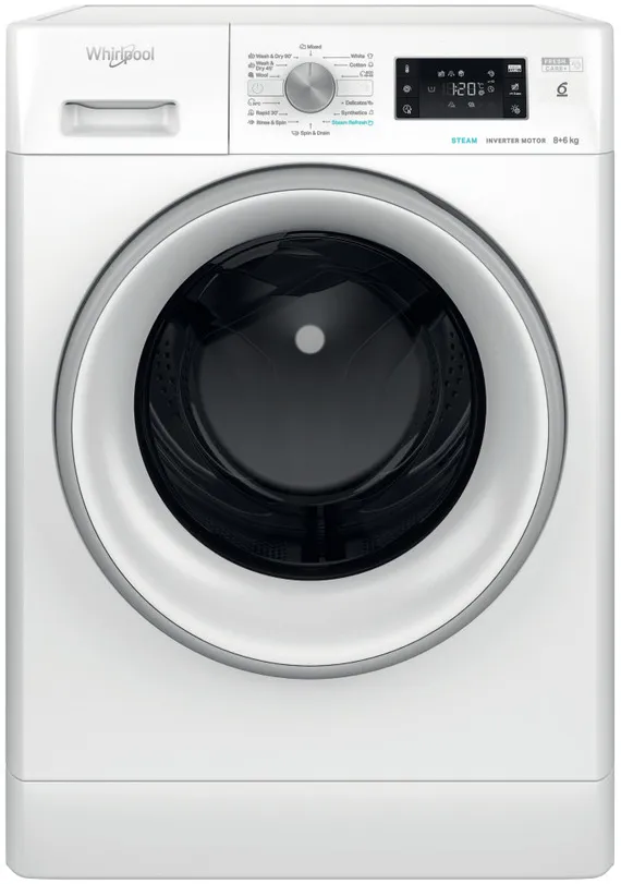 WHIRLPOOL Lave-linge séchant 6th Sense FFWDB 864489 SV EE