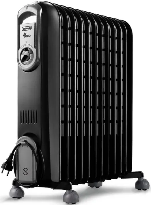 DELONGHI Radiateur bain d'huile Vento V551225.BG - Noir