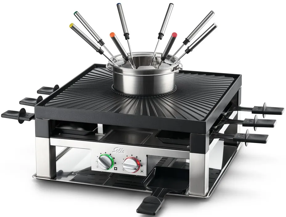 SOLIS Raclette Fondue 3 in 1 Combi Grill T796