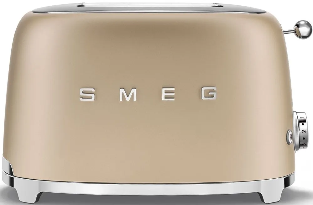 SMEG Grille-pain TSF01CHMEU - Doré Mat