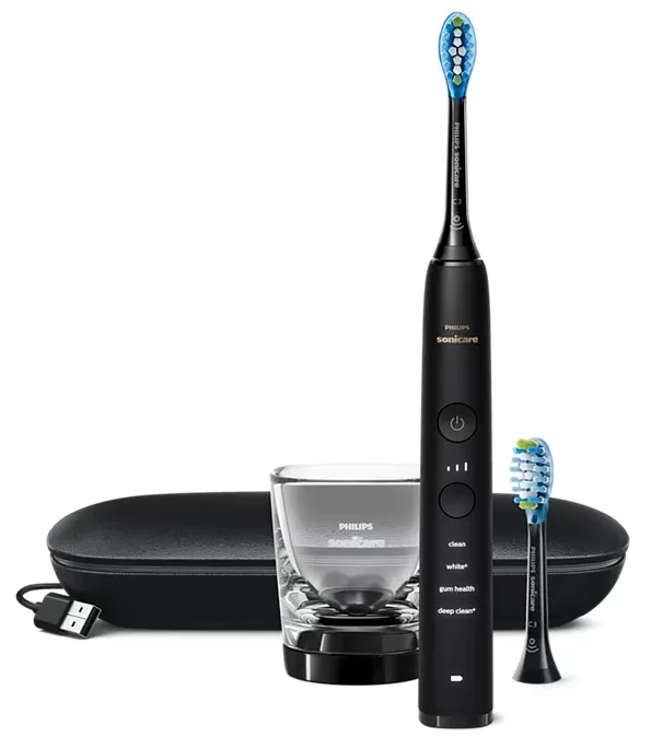 PHILIPS Brosse à dents électrique Sonicare DiamondClean 9000 - Noir