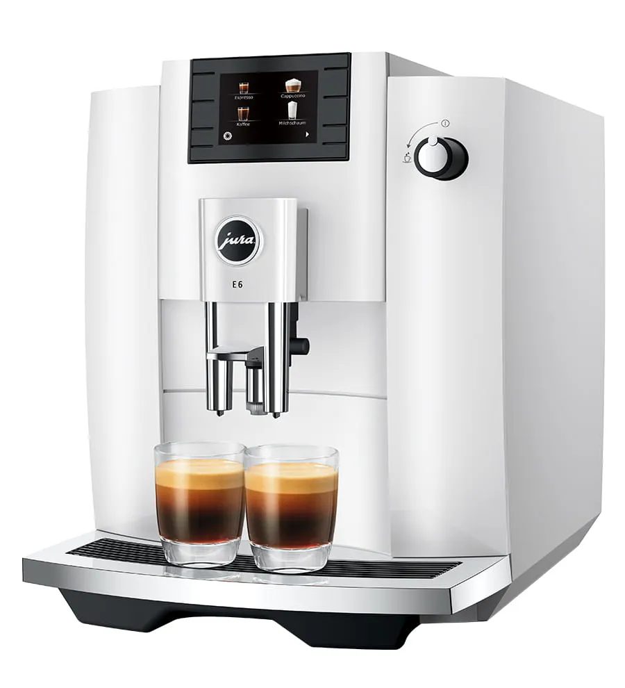 JURA Machine à Expresso automatique E6 Piano White