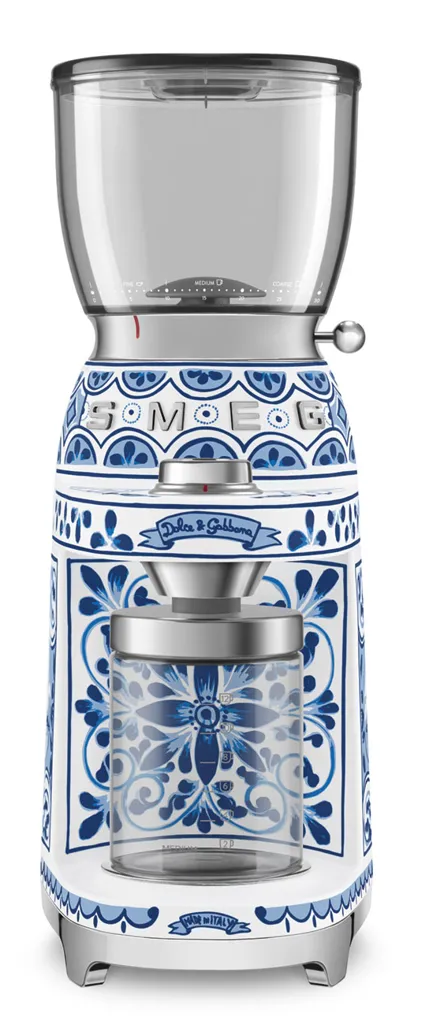 SMEG Moulin à café CGF01DGBEU - Edition Dolce & Gabbana Blu Mediterraneo