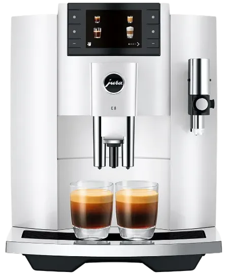 JURA Machine à expresso automatique E8 Piano White EC