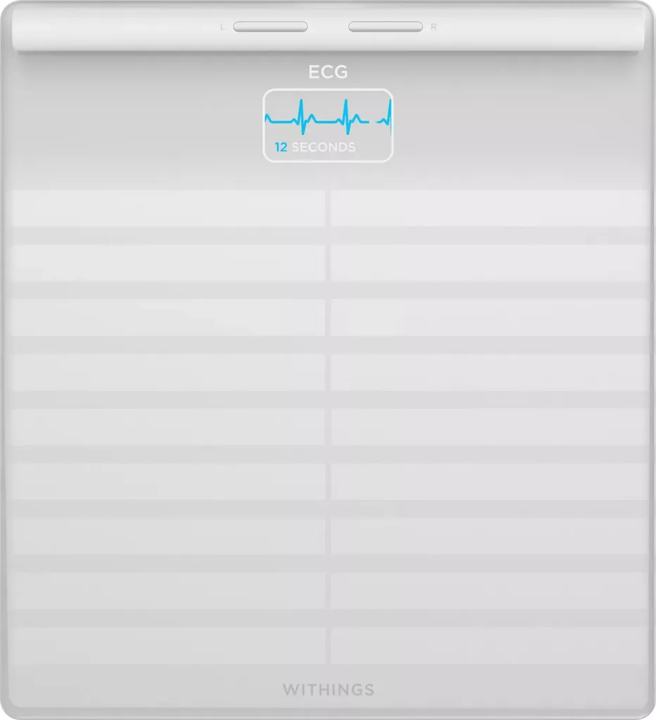 WITHINGS Pèse personne connecté Body Scan - Blanc