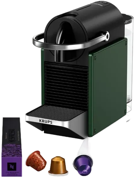 KRUPS Machine à café Nespresso Pixie Redesign - Dark Green