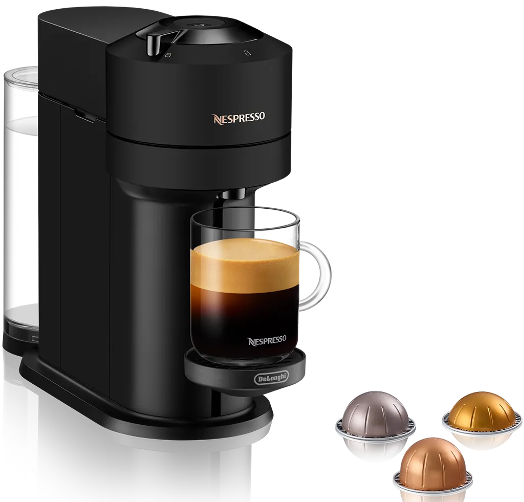 DELONGHI Machine à café Nespresso Vertuo Next - Matt Black