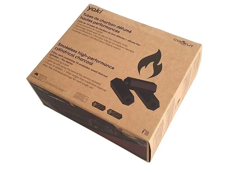 COOKUT Charbon de bois pour Barbecue de table CK-1008