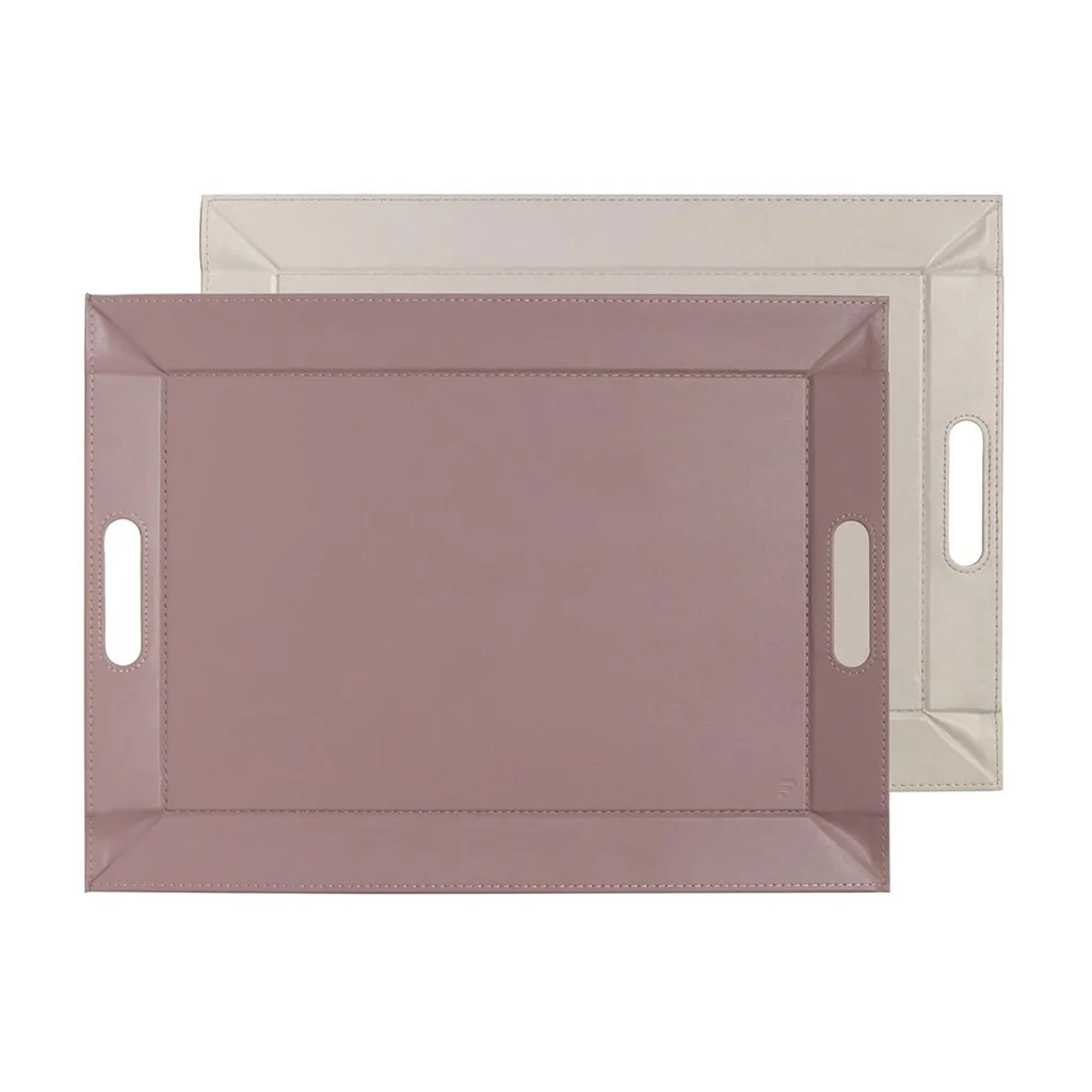 FREEFORM Plateau réversible Simili cuir rose/crème : FFTM2561