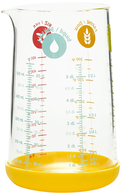 PEBBLY Verre Mesureur - 0,5 L - Jaune