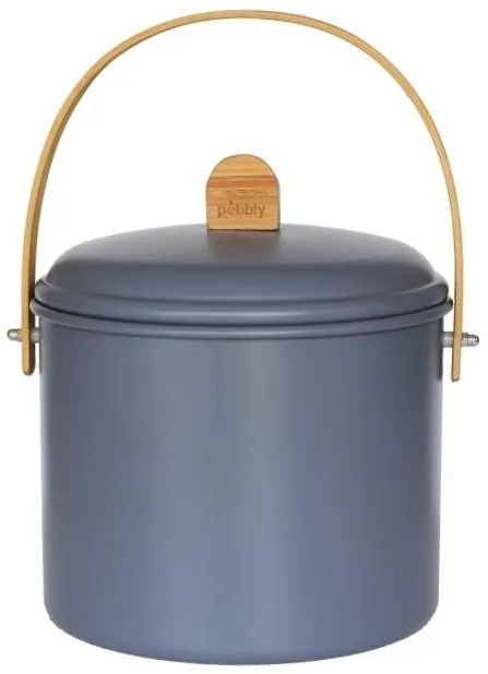 PEBBLY Seau à composte d'intérieur - 7L - Bleu