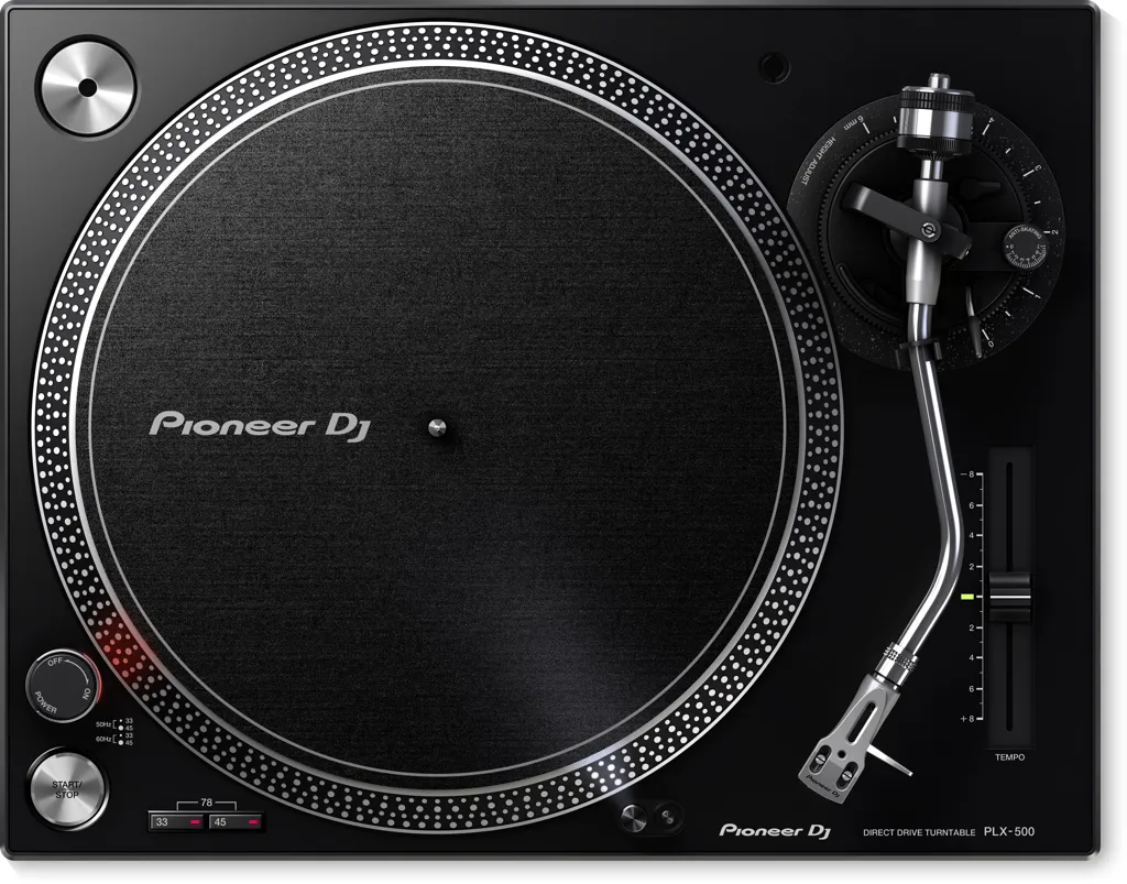PIONEER DJ PLX-500 Platine vinyle à entraînement direct High Torque Noir