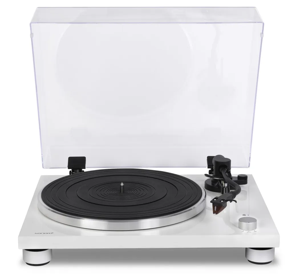 SONORO Tourne-disque Bluetooth Platinum - Blanc
