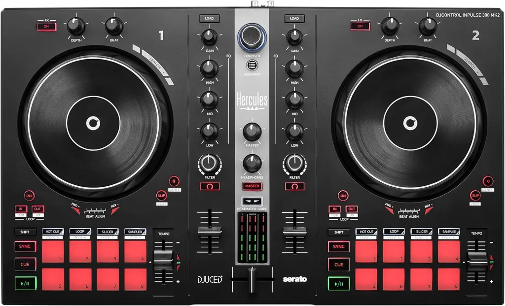 HERCULES Contrôleur DJ DJControl Inpulse 300 MK2