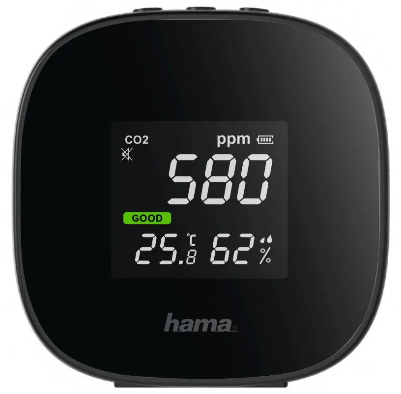 HAMA Moniteur de CO2, Mesureur de qualité de l’air Safe