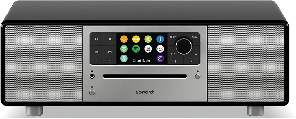 SONORO Radio Internet PRESTIGE - Noir Brillant/Argent