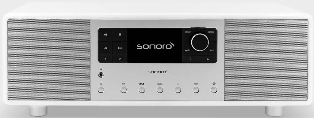 SONORO Radio internet Primus - Blanc(Brillant) / Argent