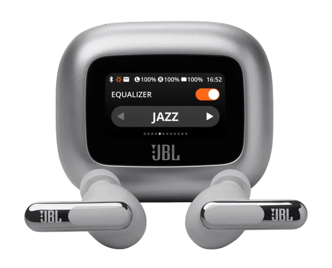 JBL Ecouteurs sans fil Live Beam 3 - Argent