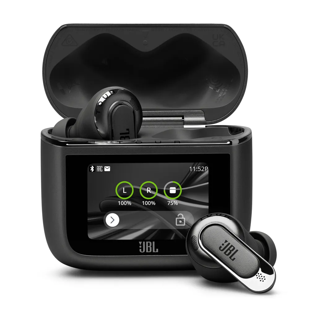 JBL Ecouteurs sans fil Noise Cancelling avec étui de recharge Tour Pro 3 - Noir
