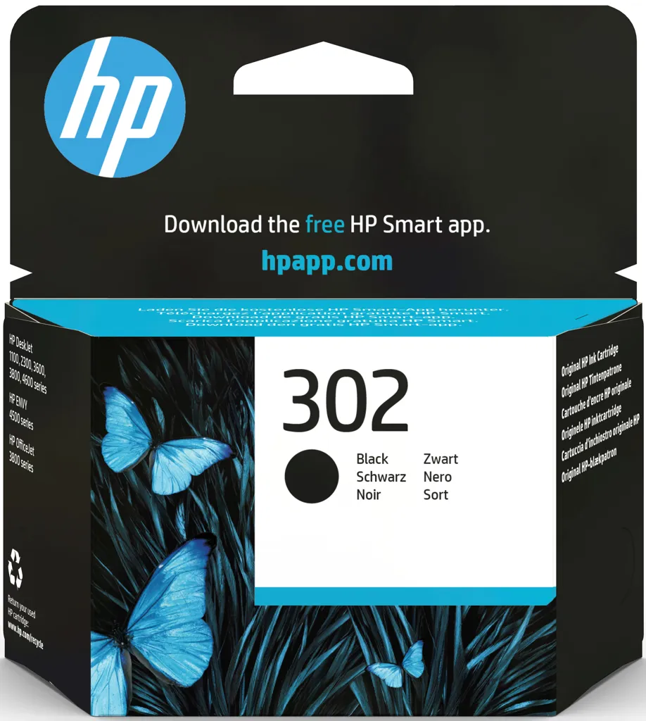 HP Cartouche d'encre - 302 - Noir