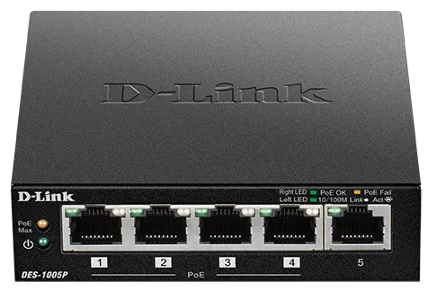 D-LINK Switch 5 ports 10/100Mbps DES‑1005P
