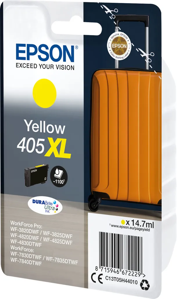 EPSON Cartouche d'encre 405XL DURABrite Ultra Ink - Jaune