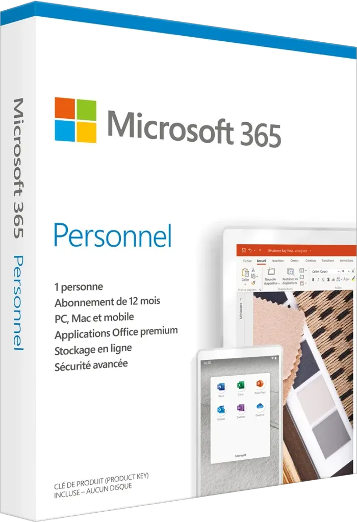 MICROSOFT Office 365 Personnel - 1 an - FR - QQ2-01415