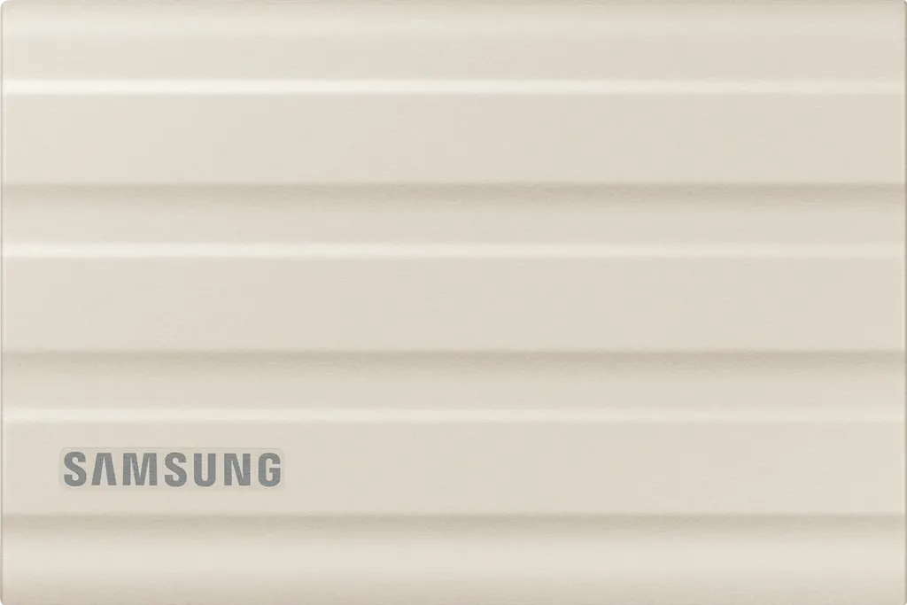 SAMSUNG SSD Externe T7 Shield - 1To - Beige
