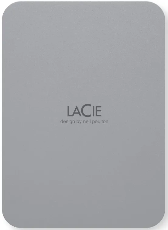 Lacie Disque Dur externe Mobile Drive Secure - 4 To - Gris - STLR4000400