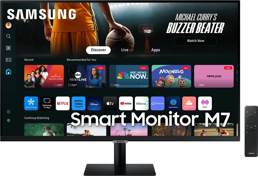 SAMSUNG Moniteur 32" UHD Smart Monitor M7 M70D LS32DM702UUXEN