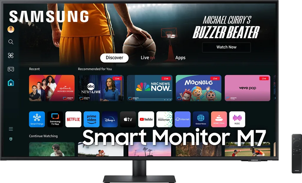 SAMSUNG Moniteur 43" UHD VA Smart Monitor M7 M70D LS43DM702UUXEN