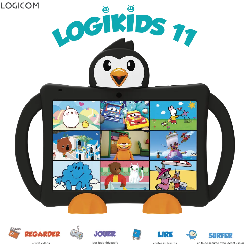 LOGICOM Tablette enfant 10,1" LOGIKIDS 11 - 32Go - Noir