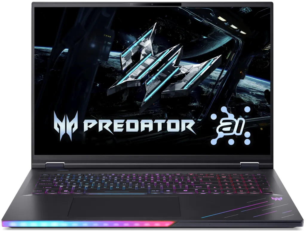 ACER Laptop Gamer Predator Helios 18 AI Ultra 9 64Go 2To RTX 5090 - QWERTZ - PH18-73-93MP