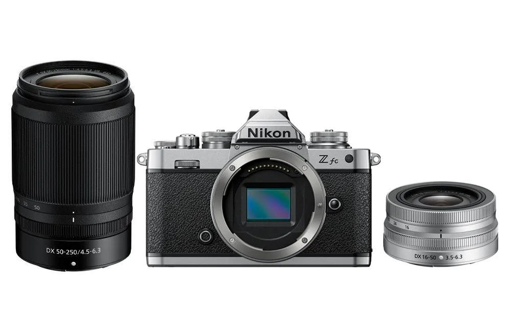 NIKON Appareil photo Hybride Z fc + Z DX 16-50 mm + Z DX 50-250 mm