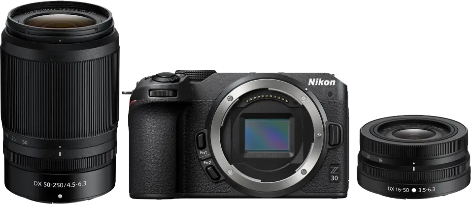 NIKON Appareil photo hybride Z 30 Lens Kit (w/16-50 DX + 50-250 DX)