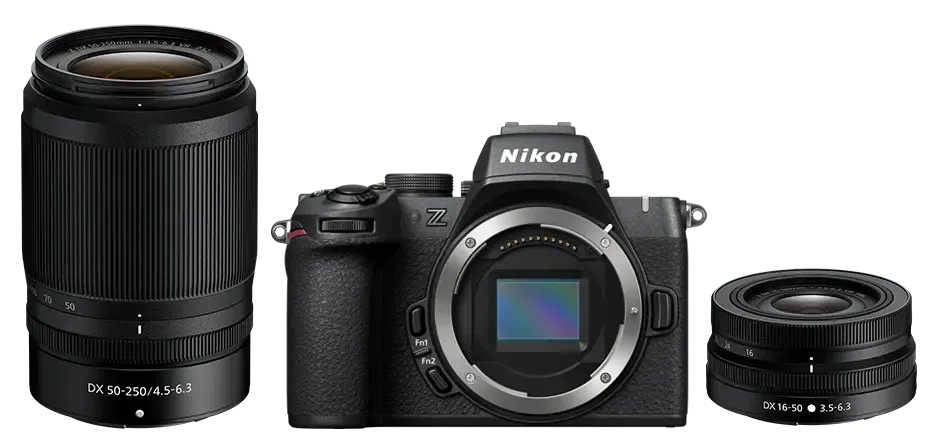 NIKON Appareil Photo Hybride Z50II & Objectif Nikkor Z 16-50mm + 50-250mm