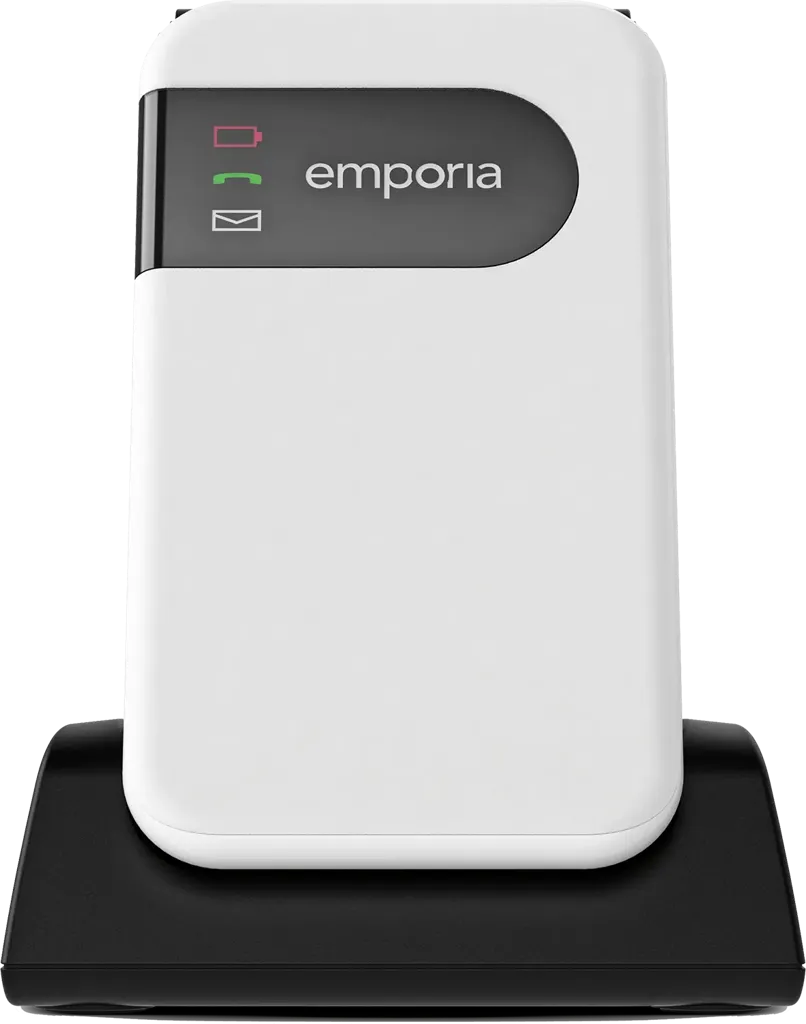 EMPORIA Téléphone à clapet SIMPLICITY glam.4G - Blanc