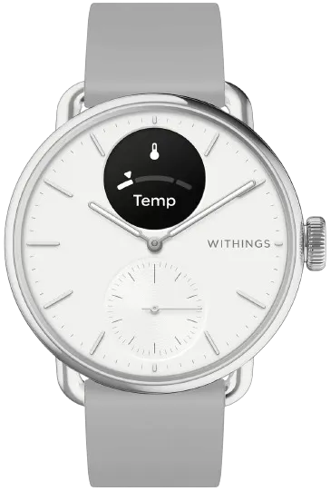 WITHINGS Smartwatch ScanWatch 2 - 38 mm - Blanc