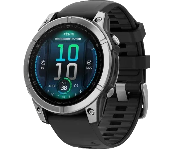 GARMIN Smartwatch Fénix E - 47mm - Stainless Steel Noir