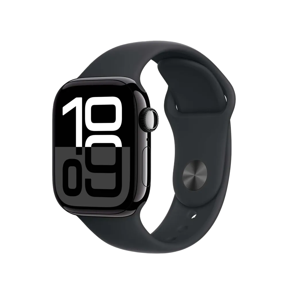APPLE Watch Series 10 GPS - 42mm - Aluminium - Noir - Black Sport Band - S/M